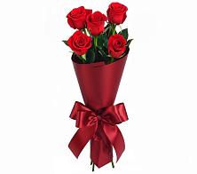 Букет 5 Красных роз Эдлесс Лав в Никоновское