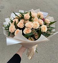 Букет Кремовые розы Латте в Никоновское