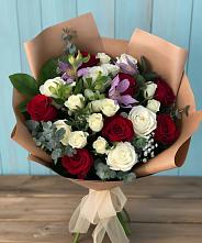 Букет цветов из:  Розы и Альстромерии в Никоновское