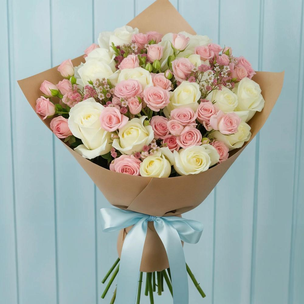 Букет цветов из: Розы в Никоновское