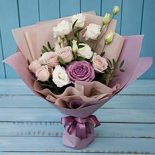 Букет цветов из:  Розы и Лизиантусы в Никоновское