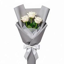 Букет 3 белые розы #REPLACE_PRED# Никоновское