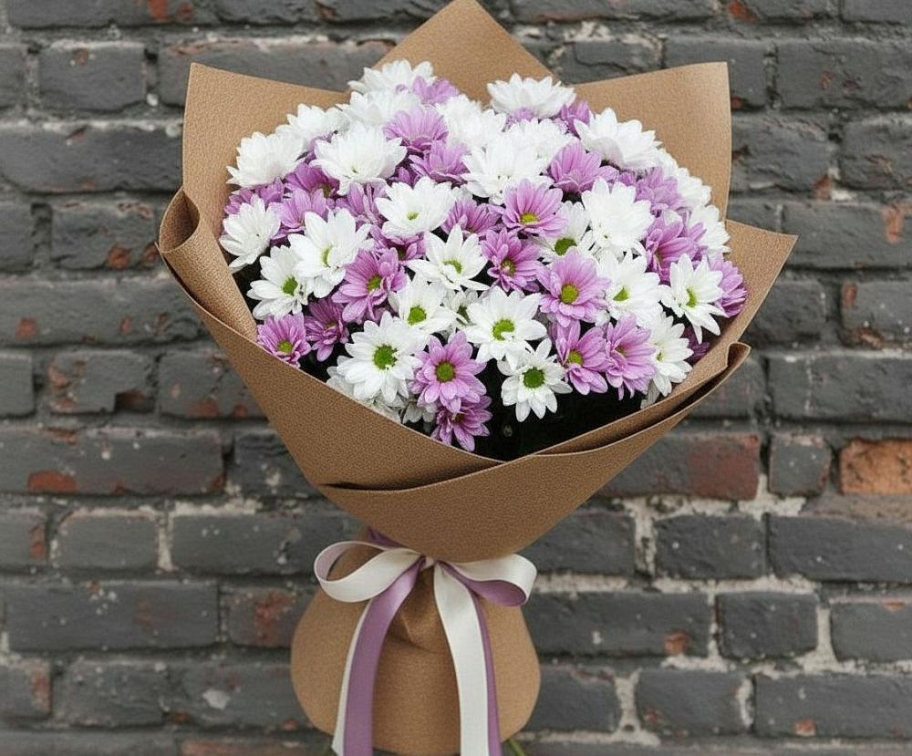 Букет цветов из: Хризантемы в Никоновское
