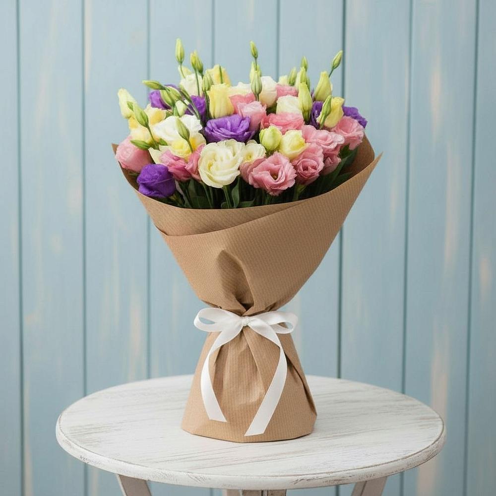 Букет цветов из: Лизиантусы в Никоновское