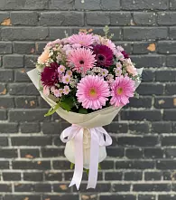 Букет цветов из:  Герберы и Хризантемы в Никоновское