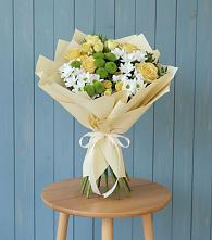 Букет цветов из:  Хризантемы и Розы в Никоновское