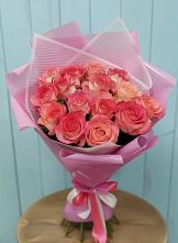 Букет 15 Розовых роз Равель в Никоновское