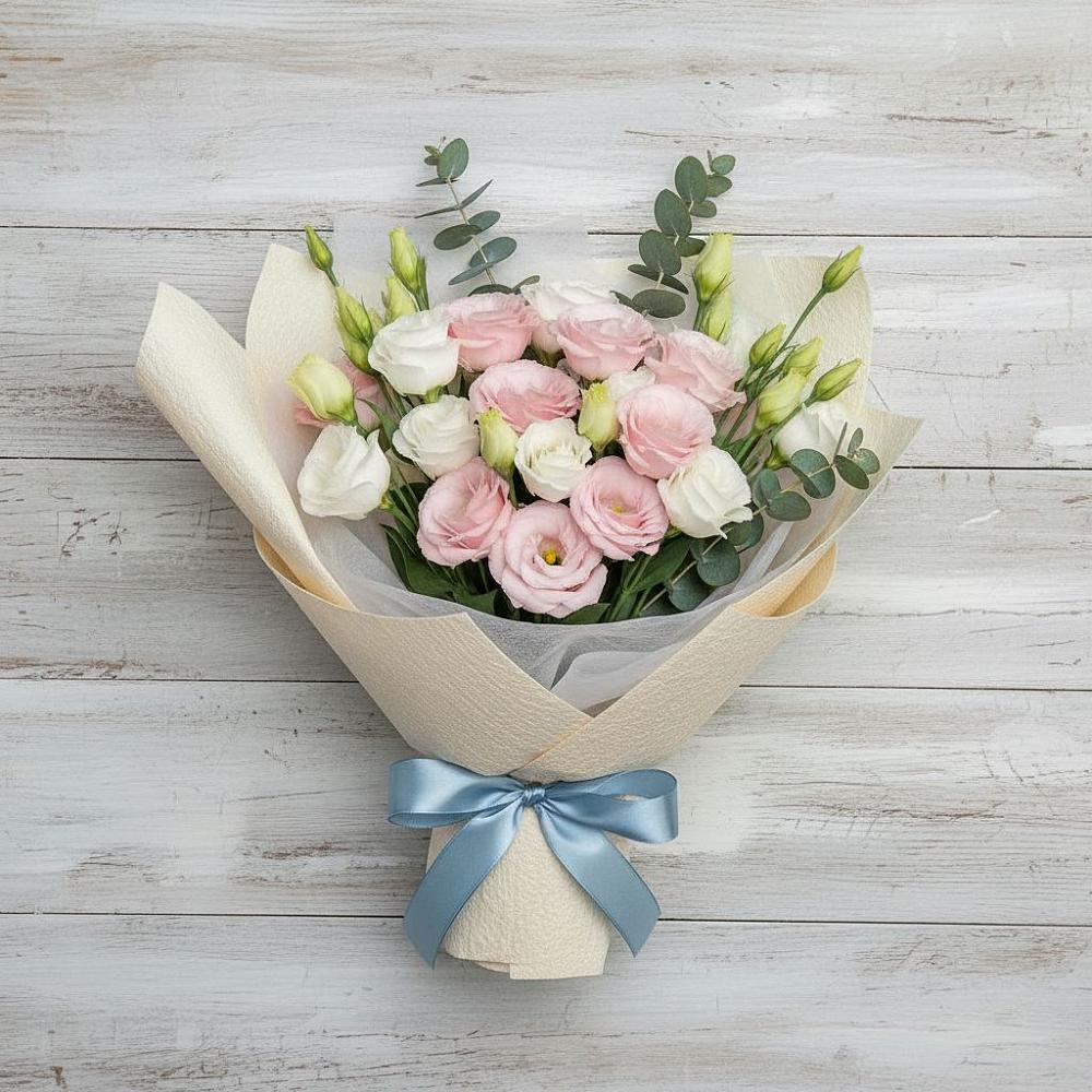 Букет цветов из: Лизиантусы в Никоновское